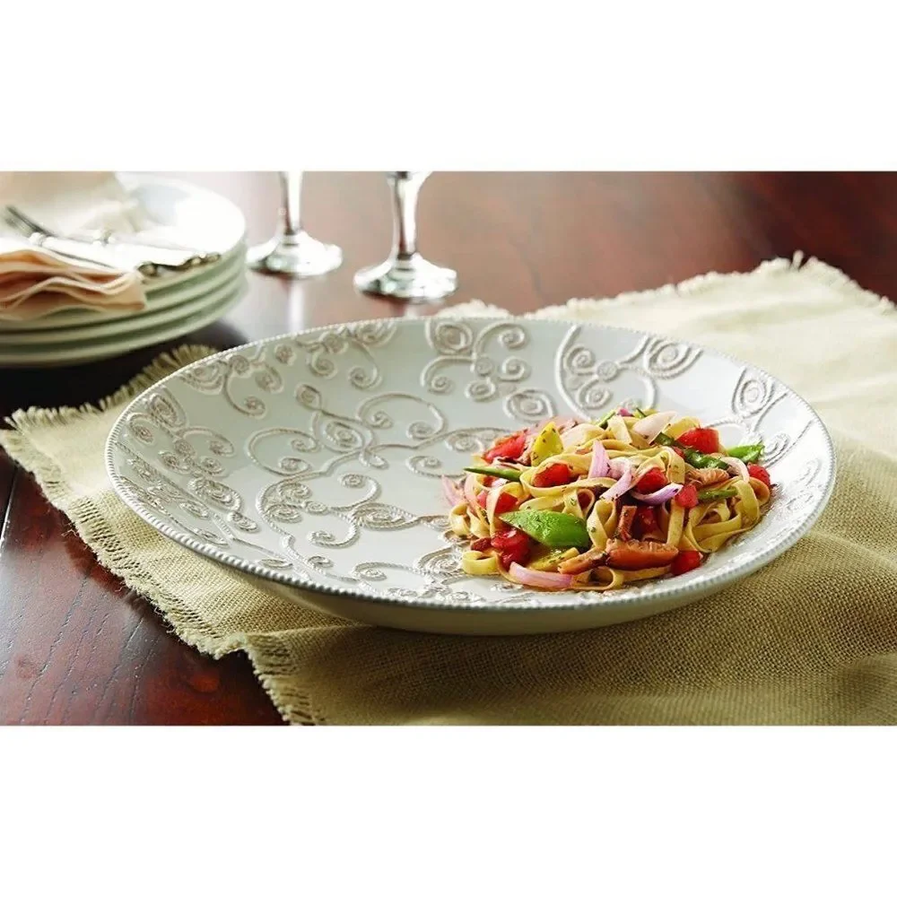 mud pie knot & beau pasta bow off white